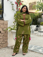 Mahira Emrald Green Pink Farshi Salwar set
