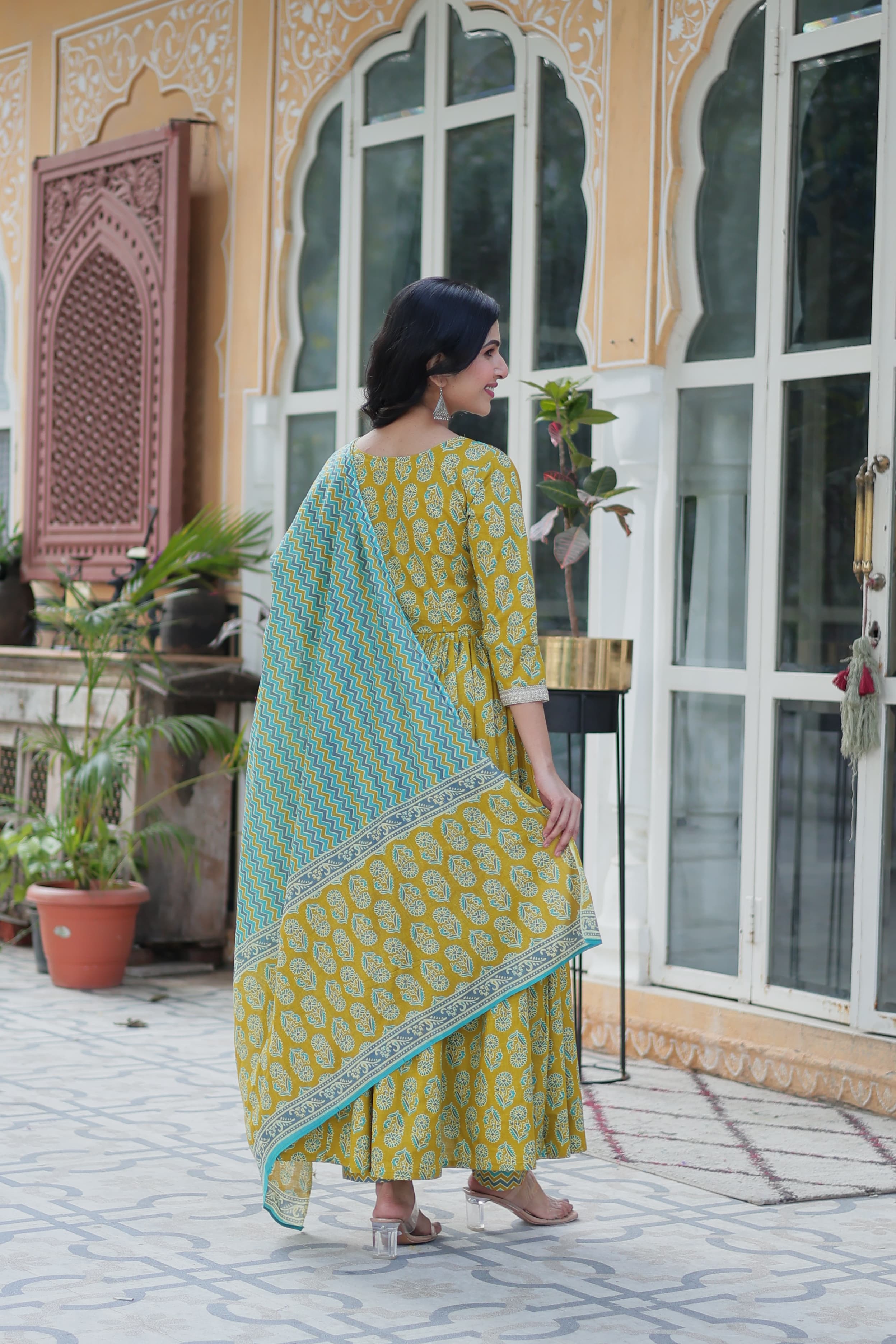 Delicate Pure Cotton Printed Kurta-Set
