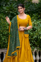 Magestic  Mustard Pure Cotton