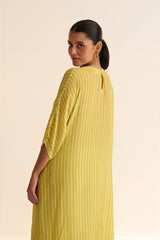Malaika Cotton Silk Striped Designer Kurta Pant