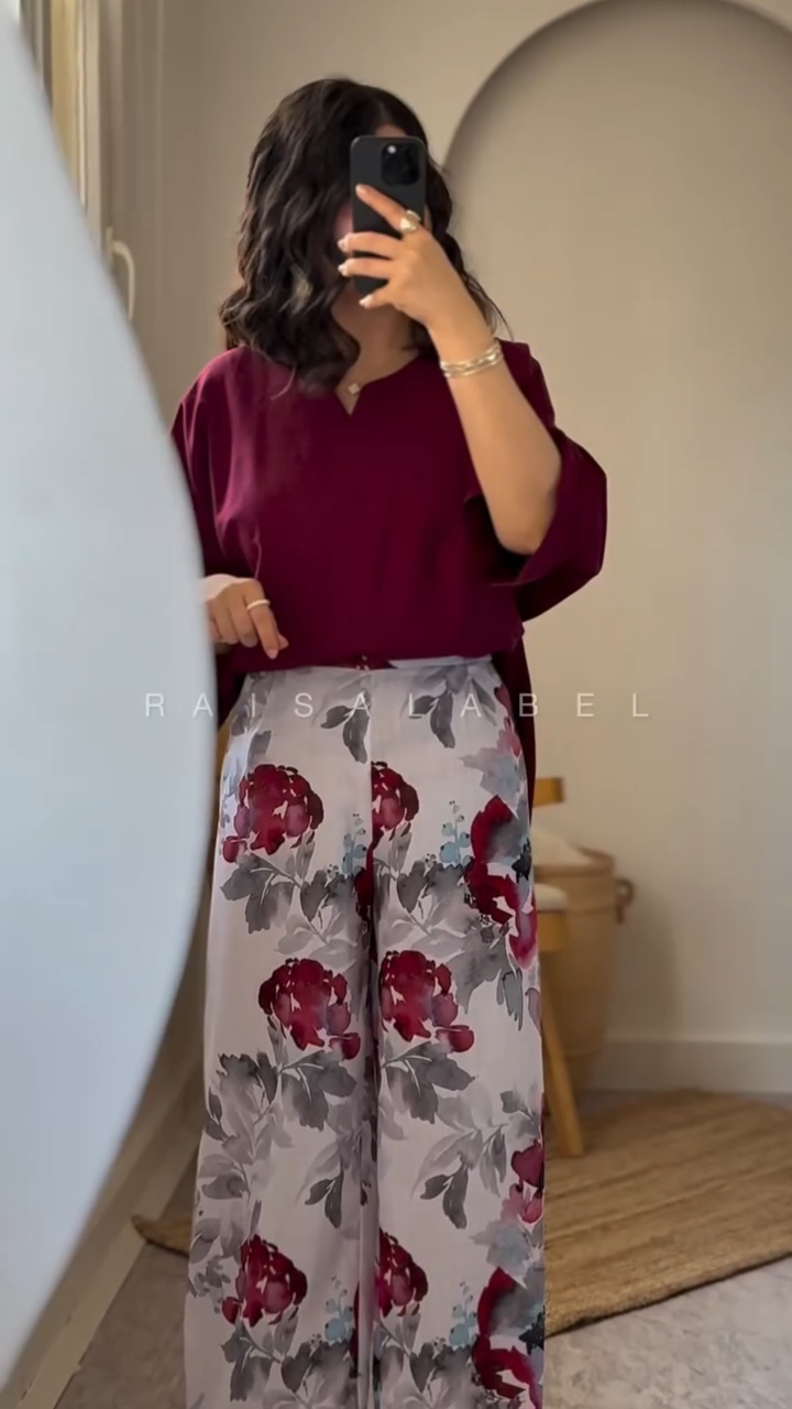 Adah Luxurious Turkish Floral Co-ord Set